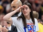 Caitlin Clark #22 of the Indiana Fever reacts against the Dallas Wings at Gainbridge Fieldhouse Caitlin Clark #22 of the Indiana Fever reacts against the Dallas Wings at Gainbridge Fieldhouse