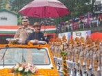 Chief minister Sukhvinder Singh Sukhu during the Independence-Day celebrations at Sarkaghat in Mandi district on Friday. (ANI Photo) Chief minister Sukhvinder Singh Sukhu during the Independence-Day celebrations at Sarkaghat in Mandi district on Friday. (ANI Photo)
