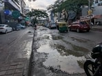 Bengaluru's Koramangala roads are in shambles. Bengaluru's Koramangala roads are in shambles.