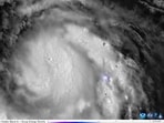 A satallite imagery shows Hurricane Erin, which the U.S. National Hurricane Center says has intensified into a category 2 hurricane, in this screengrab from a handout video from over Atlantic Ocean August 15, 2025. CSU/CIRA & NOAA/Handout via REUTERS    THIS IMAGE HAS BEEN SUPPLIED BY A THIRD PARTY. MANDATORY CREDIT