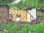 The site of the collapse on Friday. (Sonu Mehta/HT Photo) The site of the collapse on Friday. (Sonu Mehta/HT Photo)