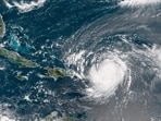 The storm was about 175 miles (285 km) northeast of San Juan, Puerto Rico, with maximum sustained winds of 160 mph (260 km/h).