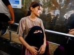 Mourners at a funeral for a Palestinian man killed in Gaza.