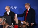Russian President Vladimir Putin and President Trump in Anchorage, Alaska, on Friday.