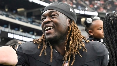 Las Vegas Raiders running back Ashton Jeanty shakes hands with fans before a preseason NFL football game against the San Francisco 49ers. (AP) Las Vegas Raiders running back Ashton Jeanty shakes hands with fans before a preseason NFL football game against the San Francisco 49ers. (AP)