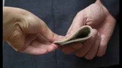A team led by DSP Fatehabad, Jugal Kishore, conducted the operation at Dr Sanjay’s private hospital, where the bribe money was being received. (HT File) A team led by DSP Fatehabad, Jugal Kishore, conducted the operation at Dr Sanjay’s private hospital, where the bribe money was being received. (HT File)