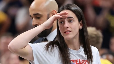 Caitlin Clark #22 of the Indiana Fever reacts against the Dallas Wings at Gainbridge Fieldhouse (Getty Images via AFP) Caitlin Clark #22 of the Indiana Fever reacts against the Dallas Wings at Gainbridge Fieldhouse (Getty Images via AFP)