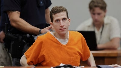 In July, Bryan Kohberger was sentenced to four life sentences, one for each of the murders, plus another 10 years for burglary. (via REUTERS)