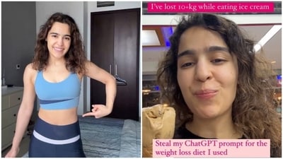 Simran Valecha has shared her experience of using AI for weight loss. (Instagram/ simvalecha) Simran Valecha has shared her experience of using AI for weight loss. (Instagram/ simvalecha)