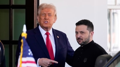 US President Donald Trump and Ukraine President Volodymyr Zelensky (AP) US President Donald Trump and Ukraine President Volodymyr Zelensky (AP)