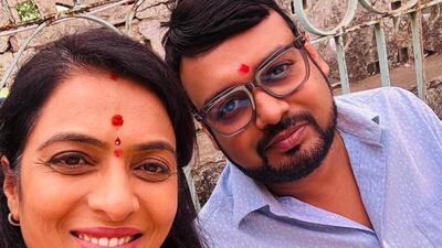 Rohini Khadse with husband Pranjal Khewalkar. (Credit: X) Rohini Khadse with husband Pranjal Khewalkar. (Credit: X)
