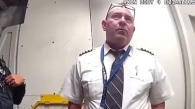 A Southwest pilot was arrested after bodycam video captured him failing a sobriety test moments before takeoff in Georgia. (X/@unlimited_ls) A Southwest pilot was arrested after bodycam video captured him failing a sobriety test moments before takeoff in Georgia. (X/@unlimited_ls)