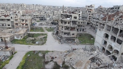 The city of Homs, a rebel stronghold during the Syrian Civil War. (Shutterstock) The city of Homs, a rebel stronghold during the Syrian Civil War. (Shutterstock)