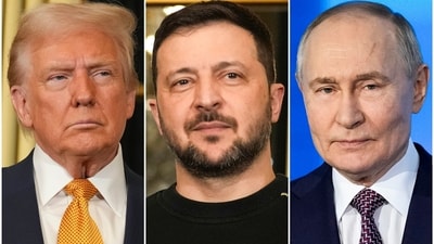 US President Donald Trump, Ukraine's President Volodymyr Zelensky and Russian President Vladimir Putin. (AP) US President Donald Trump, Ukraine's President Volodymyr Zelensky and Russian President Vladimir Putin. (AP)
