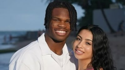 Despite divorce rumors, Jaguars rookie Travis Hunter and wife Leanna Lenee welcomed a kitten. (leannalenee/Instagram) Despite divorce rumors, Jaguars rookie Travis Hunter and wife Leanna Lenee welcomed a kitten. (leannalenee/Instagram)
