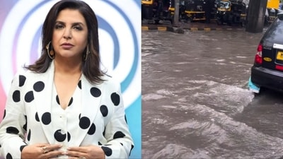 Farah Khan teased her fans about the Mumbai weather.