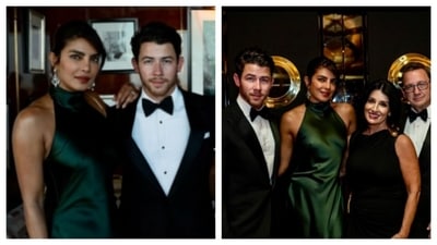 Priyanka Chopra and Nick Jonas exuded power couple charm as they amped up the style quotient in a halter-neck dress and tuxedo, respectively. (PC: IG/@priyankachopra) Priyanka Chopra and Nick Jonas exuded power couple charm as they amped up the style quotient in a halter-neck dress and tuxedo, respectively. (PC: IG/@priyankachopra)