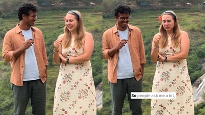 An Indian American husband and wife went viral after joking about awkward questions they often faced after marriage. (Instagram/deepakandhannah) An Indian American husband and wife went viral after joking about awkward questions they often faced after marriage. (Instagram/deepakandhannah)