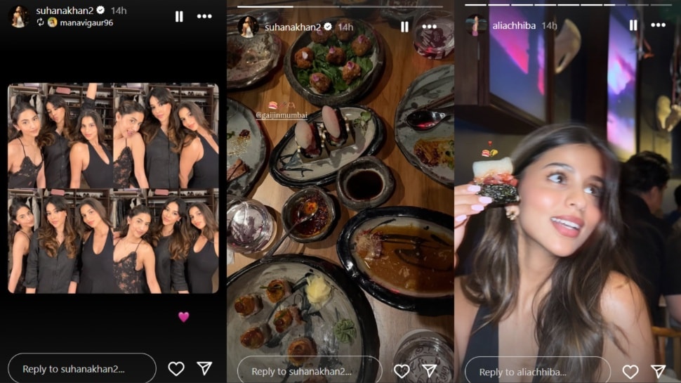 Taking to her Instagram Stories, Suhana Khan shared pictures. Taking to her Instagram Stories, Suhana Khan shared pictures.