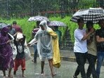 As per the Brihanmumbai municipal corporation’s (BMC) automatic weather station, between 8am to 6pm, the island city and eastern suburbs had 23.81mm and 25.01mm of rainfall respectively whereas western suburbs logged only 18.47mm of rain. (Bhushan Koyande/HT Photo) As per the Brihanmumbai municipal corporation’s (BMC) automatic weather station, between 8am to 6pm, the island city and eastern suburbs had 23.81mm and 25.01mm of rainfall respectively whereas western suburbs logged only 18.47mm of rain. (Bhushan Koyande/HT Photo)