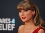Taylor Swift's appearance at the New Heights podcast has sparked rumors about a possible Super Bowl performance in 2026.(REUTERS)