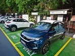 The first set of NHEV’s charging stations –– totalling eight with two each in the north, south, east, and west zones –– will be operational by March 2026. (Sanchit Khanna/HT PHOTO) The first set of NHEV’s charging stations –– totalling eight with two each in the north, south, east, and west zones –– will be operational by March 2026. (Sanchit Khanna/HT PHOTO)