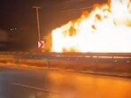 A video of the jaw-dropping incident went viral on social media, showing the full extent of the damage. A video of the jaw-dropping incident went viral on social media, showing the full extent of the damage.