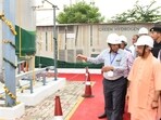 UP CM Yogi Adityanath inaugurated state’s first green hydrogen plant at Khanipur village in Gorakhpur. (Sourced) UP CM Yogi Adityanath inaugurated state’s first green hydrogen plant at Khanipur village in Gorakhpur. (Sourced)