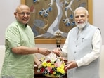Prime Minister Narendra Modi with Maharashtra Governor CP Radakrishnan. Prime Minister Narendra Modi with Maharashtra Governor CP Radakrishnan.