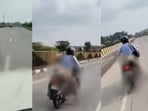 Man carries wife's lifeless body on bike after denied help on Nagpur-Madhya Pradesh highway.