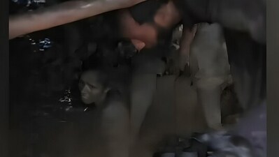 A woman being rescued from the slush that came into her home after a landslide and flash floods, reportedly triggered by a cloudburst, in Kathua district, Jammu and Kashmir, on Sunday, August 17. (Video grab: Sourced/HT) A woman being rescued from the slush that came into her home after a landslide and flash floods, reportedly triggered by a cloudburst, in Kathua district, Jammu and Kashmir, on Sunday, August 17. (Video grab: Sourced/HT)