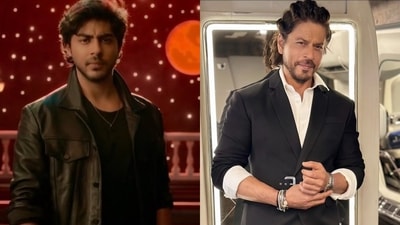 Fans find Aryan Khan as carbon copy of Shah Rukh Khan in Ba***ds of Bollywood. Fans find Aryan Khan as carbon copy of Shah Rukh Khan in Ba***ds of Bollywood.