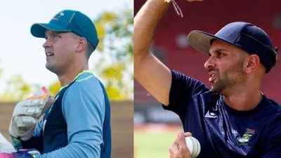 After getting overlooked in the T20I series, both Alex Carey (left) and Keshav Maharaj will be key players in the ODI series After getting overlooked in the T20I series, both Alex Carey (left) and Keshav Maharaj will be key players in the ODI series