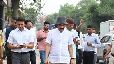 Chief Principal Secretary (CPS) to the Chief Minister, Rajesh Khullar, in Gurugram on Sunday. (HT Photo) Chief Principal Secretary (CPS) to the Chief Minister, Rajesh Khullar, in Gurugram on Sunday. (HT Photo)