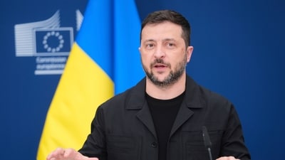 Zelensky called the “coalition of the willing” meeting on Sunday “very useful”. (AP) Zelensky called the “coalition of the willing” meeting on Sunday “very useful”. (AP)