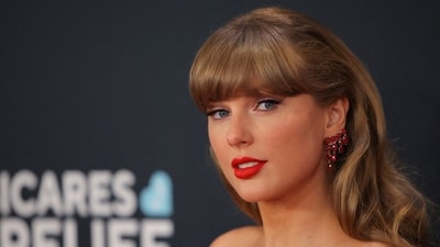 Taylor Swift's appearance at the New Heights podcast has sparked rumors about a possible Super Bowl performance in 2026. (REUTERS)