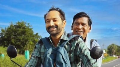 Maareesan stars actors Fahadh Faasil and Vadivelu. Maareesan stars actors Fahadh Faasil and Vadivelu.