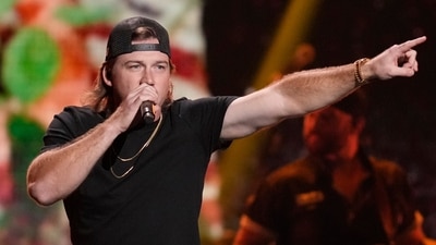 Morgan Wallen performs on the first night of the 2022 iHeartRadio Music Festival, on Sept. 23, 2022, in Las Vegas. (AP) Morgan Wallen performs on the first night of the 2022 iHeartRadio Music Festival, on Sept. 23, 2022, in Las Vegas. (AP)