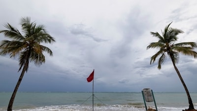 Erin, the first Atlantic hurricane of 2025, reached an exceedingly dangerous Category 5 status Saturday before weakening. (AP) Erin, the first Atlantic hurricane of 2025, reached an exceedingly dangerous Category 5 status Saturday before weakening. (AP)