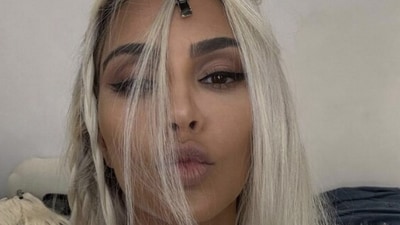 Kim Kardashian first went in for a blonde hairstyle at the 2022 Met Gala. (Instagram/@kimkardashian) Kim Kardashian first went in for a blonde hairstyle at the 2022 Met Gala. (Instagram/@kimkardashian)