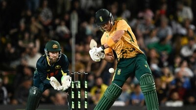 Dewald Brevis was in smashing form in the T20I series against Australia. (AFP) Dewald Brevis was in smashing form in the T20I series against Australia. (AFP)