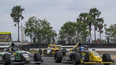 The Indian Racing League (IRL), the world’s first city-centric, gender-neutral motor-racing franchise competition is the flagship event, one of the festival’s three categories of races. (HT) The Indian Racing League (IRL), the world’s first city-centric, gender-neutral motor-racing franchise competition is the flagship event, one of the festival’s three categories of races. (HT)
