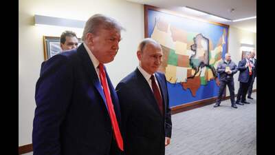 The summit did not reach any conclusion because Putin isn’t budging from his four core demands. Trump can neither accept these demands nor does he have the political capital to force Ukraine or his Western allies to accept these. (AFP) The summit did not reach any conclusion because Putin isn’t budging from his four core demands. Trump can neither accept these demands nor does he have the political capital to force Ukraine or his Western allies to accept these. (AFP)