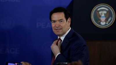 U.S. Secretary of State Marco Rubio ahead of joint press conference by U.S. President Donald Trump and  Russian President Vladimir Putin, following their meeting to negotiate an end to the war in Ukraine, at Joint Base Elmendorf-Richardson in Anchorage, Alaska, U.S. (REUTERS File)