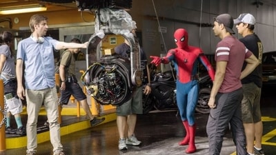 On the set of ‘Spider-Man: Homecoming.’ Photo: Chuck Zlotnick/Columbia Pictures/Everett Collection