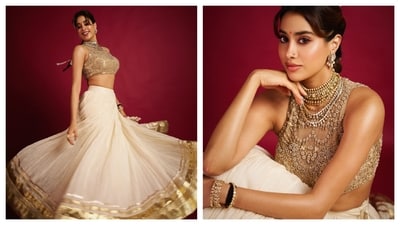 Janhvi Kapoor shared photos of her new look for Param Sundari promotions, Janhvi Kapoor shared photos of her new look for Param Sundari promotions,