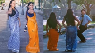A Japanese cameraman went viral after flawlessly dancing while filming two women performing to Bollywood’s hit track Badi Mushkil. (Instagram/syuzo_film) A Japanese cameraman went viral after flawlessly dancing while filming two women performing to Bollywood’s hit track Badi Mushkil. (Instagram/syuzo_film)