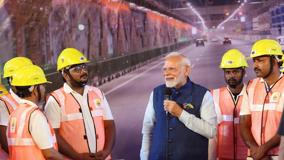 Our government has worked on this at multiple levels. In the past 11 years, travel has become easier in Delhi-NCR: PM Modi (HT Photo) Our government has worked on this at multiple levels. In the past 11 years, travel has become easier in Delhi-NCR: PM Modi (HT Photo)