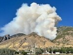 Massive fire has broken out in Slate Canyon, Provo, Utah. Massive fire has broken out in Slate Canyon, Provo, Utah.