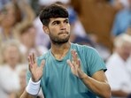 Carlos Alcaraz lifted the Cincinnati title on Monday. 